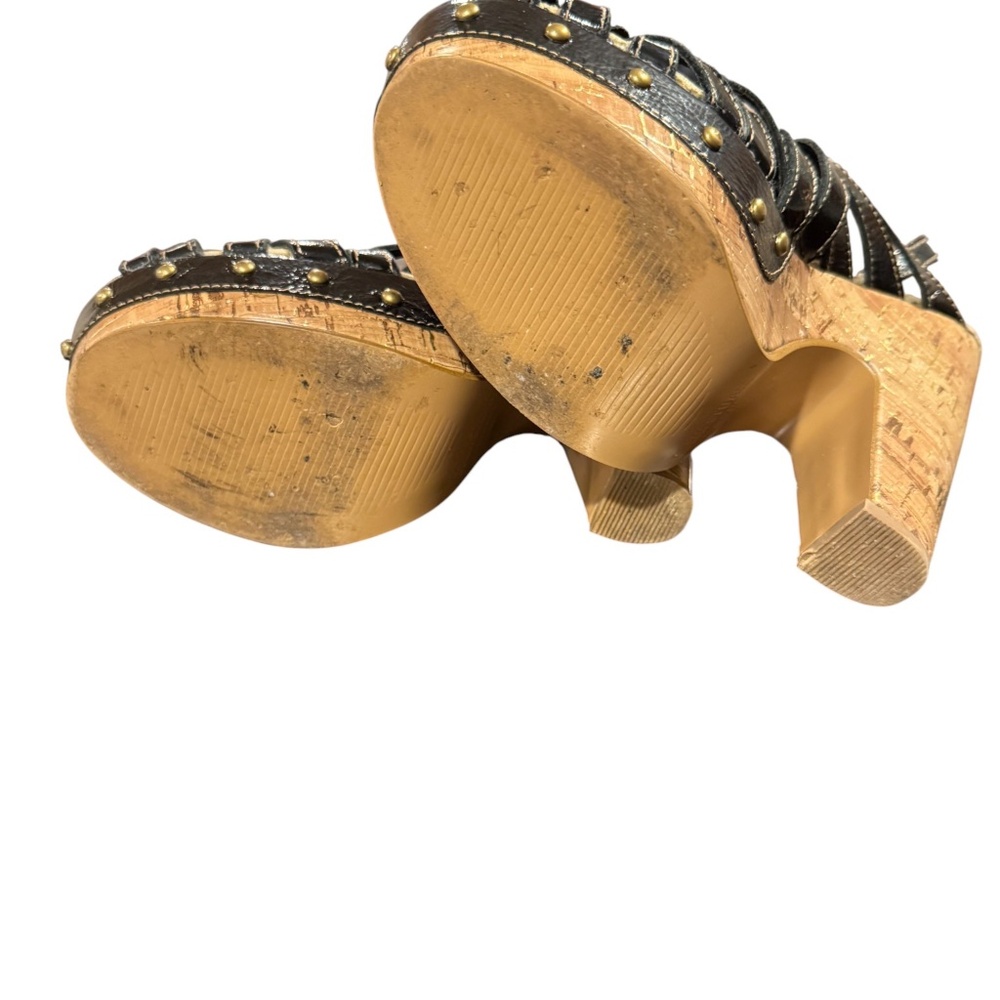 Colin Stuart Platform Cork Sandals - image 5